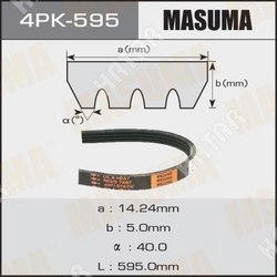 MASUMA Ремень ручейковый masuma 4pk- 595