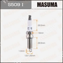 MASUMA Свеча зажигания masuma iridium silzkr6b10e
