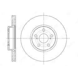 G-BRAKE Диск тормозной вентилируемый g-brake