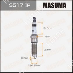 MASUMA Свеча зажигания masuma iridium+platinum ilznar8a7g