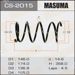 MASUMA Пружина подвески masuma front x-trail/ t30, nt30