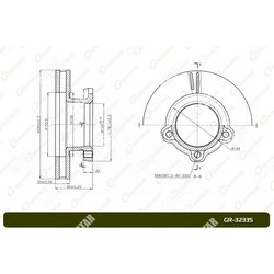 G-BRAKE Диск тормозной вентилируемый g-brake
