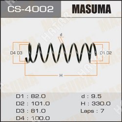 MASUMA Пружина подвески masuma rear demio/ dw3w