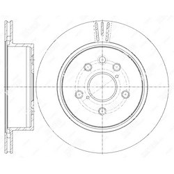 G-BRAKE Диск тормозной вентилируемый g-brake