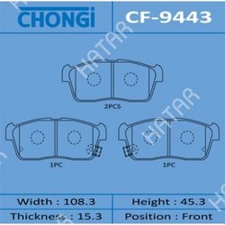 CHONGI Колодки дисковые chongi front 1/20