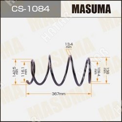 MASUMA Пружина подвески masuma front prius / zvw50