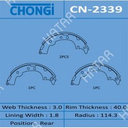 CHONGI Колодки барабанные chongi r-1075 1/12