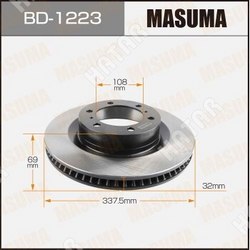 MASUMA Диск тормозной masuma front prado/ grj15#, trj150