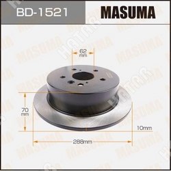 MASUMA Диск тормозной masuma rear harrier/ mcu30w уп.2