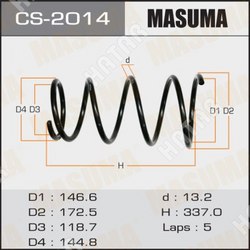 MASUMA Пружина подвески masuma rear x-trail/ t30, nt30
