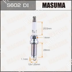MASUMA Свеча зажигания masuma double iridium dilzkar7c11s