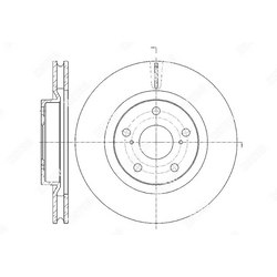 G-BRAKE Диск тормозной вентилируемый g-brake