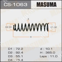 MASUMA Пружина подвески masuma rear vitz/ncp15