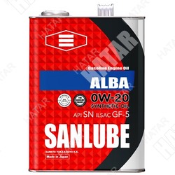 SANLUBE Масло моторное 0w-20 sp 4л синтетика