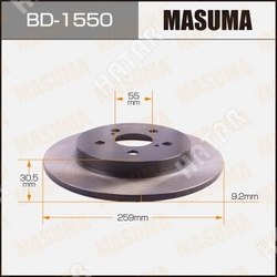 MASUMA Диск тормозной masuma rear prius, ct200h / zvw55, zwa10l уп.2