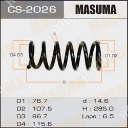MASUMA Пружина подвески masuma rear wingroad/ wpy11