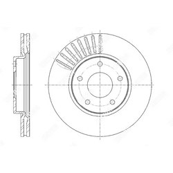 G-BRAKE Диск тормозной вентилируемый g-brake