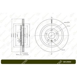 G-BRAKE Диск тормозной вентилируемый g-brake