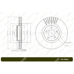 G-BRAKE Диск тормозной вентилируемый g-brake