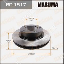 MASUMA Диск тормозной masuma front land cruiser/ uzj200, urj202