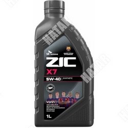 ZIC Zic x7 5w40 sp/cf, acea a3/b4 1л бензин, синтетика 1/12