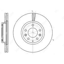 G-BRAKE Диск тормозной вентилируемый g-brake