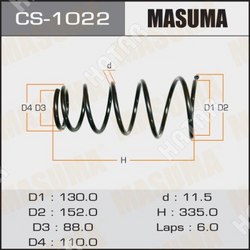 MASUMA Пружина подвески masuma rear corolla/ ae101, ce100