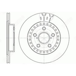 G-BRAKE Диск тормозной вентилируемый g-brake