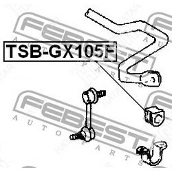 FEBEST Втулка стабилизатора передняя toyota mark 2/chaser gx105 4wd 96-01