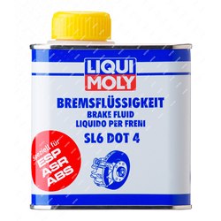 LIQUI MOLY Dot-4 жидкость тормозная bremsflussigkeit sl6, 500мл