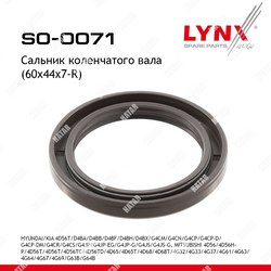 LYNXAUTO Сальник коленчатого вала 60x44x7-r