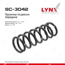 LYNXAUTO Пружины ходовой части перед