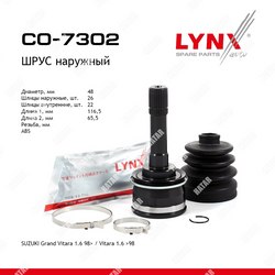 LYNXAUTO Шрус наружный перед правлев