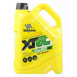 BARDAHL 0w20 xtec v vcc rbs0-2ae a1b1 5l синт. мотор. масло