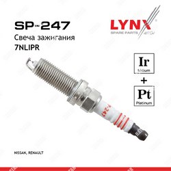 LYNXAUTO Свеча зажигания 7nlipr iridium + platinum