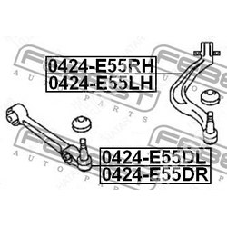 FEBEST Рычаг подвески нижний перед лев