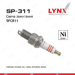 LYNXAUTO Свеча зажигания 5fcr11 nickel