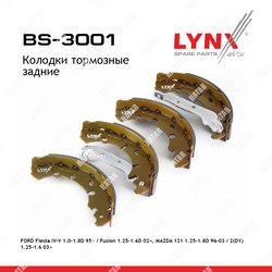 LYNXAUTO Колодки тормозные барабанные зад
