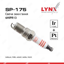 LYNXAUTO Свеча зажигания 6hipr13 iridium + platinum