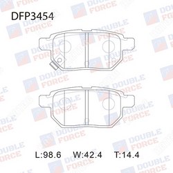 DOUBLE FORCE Колодки тормозные дисковые