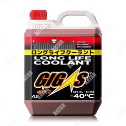GIGAS Антифриз long life coolant -40 red, красный, 4л