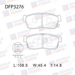 DOUBLE FORCE Колодки тормозные дисковые