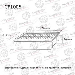 AVANTECH Фильтр салонный
