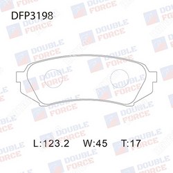 DOUBLE FORCE Колодки тормозные дисковые