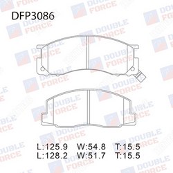DOUBLE FORCE Колодки тормозные дисковые