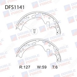 DOUBLE FORCE Колодки тормозные барабанные