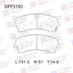 DOUBLE FORCE Колодки тормозные дисковые