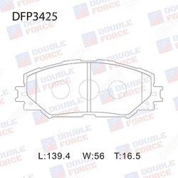 DOUBLE FORCE Колодки тормозные дисковые