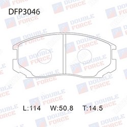 DOUBLE FORCE Колодки тормозные дисковые