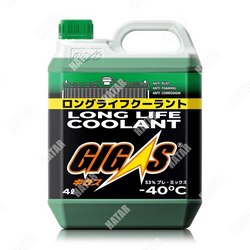 GIGAS Антифриз long life coolant -40 green, зеленый, 4л